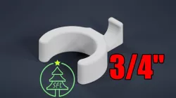 3/4" EMT Perpendicular PPC (Pixel Pipe Clip) for 12mm Bullet Pixels