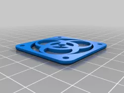 40 mm screw on Fan Cover Biohazard edition [REMIX]