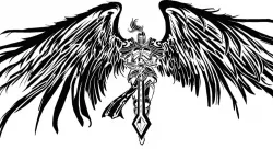 Angel Knight stencil