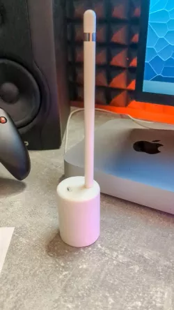 Apple Pencil v1 holder with charging cable slot