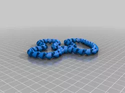 Articulated Chain Fidget Loop - 49 Links