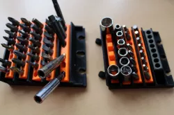 Bit holder - scalable, wall mount