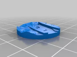 Core Space First Born 24mm Alien terrain miniature bases (with magnet space