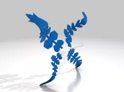 cryo fern\крио папоротник(genshin impact)