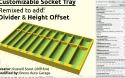 Customizable Socket Tray + Divider & Height Offset