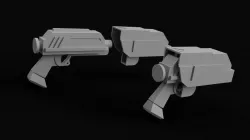 DC-17 Animated with Holster