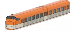 Finnish train, model dm9, 'Carrot Train'/Porkkanajuna