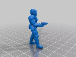 Full Visor Hardsuit Male with pistol
