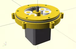 Harmonic Drive built into an off-the-shelf ball bearing 