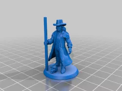 harry dresden miniature with bob the skull
