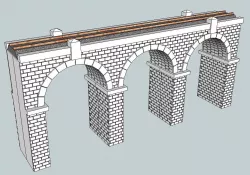 HO Scale Arched Stone Bridge