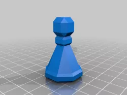 Luxury UK 3D-Print-Optimized Geometric Chess Set Pieces 