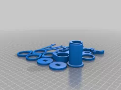 Makelangelo 5 plotter 2022 printed parts only (100+200g weights)