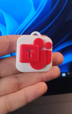 Microsoft Teams Logo Keychain