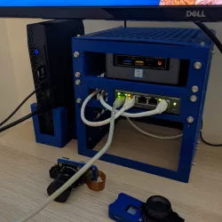 Mini rack TPlink TL-SG1005P mount