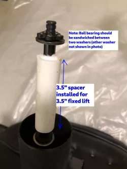 Office Chair Lift Cylinder Repair Spacer (Customizable)