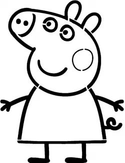 Pepper Pig stencil