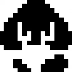 Pixel Goomba stencil