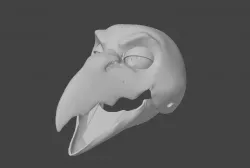 Puppet-head base - version 83 - fantasy crow
