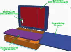 Raspberry Pi 4 Computer and Screen Case