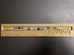 Straight Bracelet Ruler Organizer Planner 10mm Flat Trough