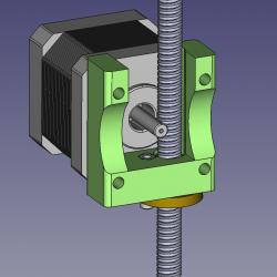 printrbot simple metal z axis block for 8mm metric coupler 1 3d