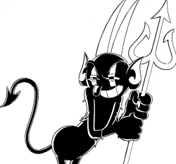 The Devil stencil 2