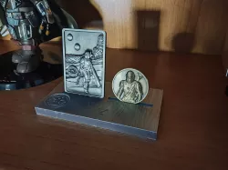 The Mandalorian Coin Ingot Display