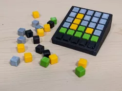 Wordle Cube Display Frame