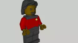 Worf - Gian Lego Minifig