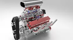 1/3 Scale mini SBC V8 engine.