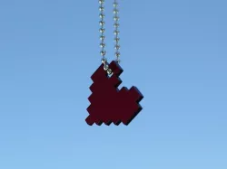 8-Bit Heart Pendant