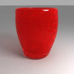 Amazing Red Glass Low-poly  3D model