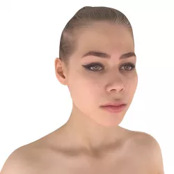 Apose Topless Girl Low-poly  3D model