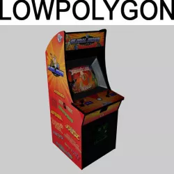 Arcade Game Low-poly  3D model