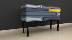 bar unit storage unit 3D model