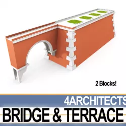 Bridge And Terrace 3D model