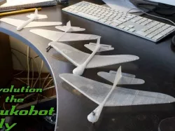 Bukobot Fly - 1 piece printable glider that flies!