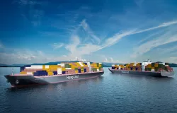 Cargo container ship 3D model