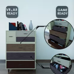 Chest Of Drawer 05 VR AR Game Ready Low-poly  3D model