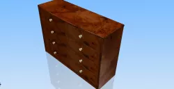 Commode en bois précieux