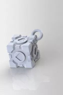 Companion Cube Keychain