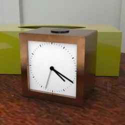 copper alarm clock Low-poly  3D model