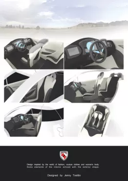 Dok-ing XD - concept city EV interior design