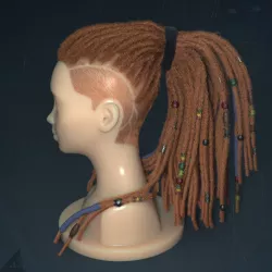 Dreadlocks for production render in Vray editable 3D model