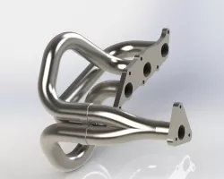 Exhaust variation for my first complete engine model a Daihatsu EJ-VE