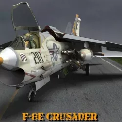 F8E Crusader for Poser 3D model