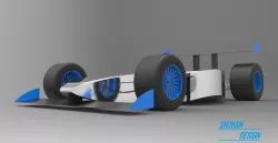 Formula E car 3D model