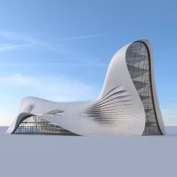 Futuristic building 3D model