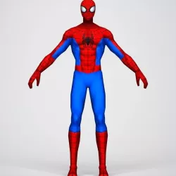 Game Ready Superhero Spider Man Low-poly  3D model